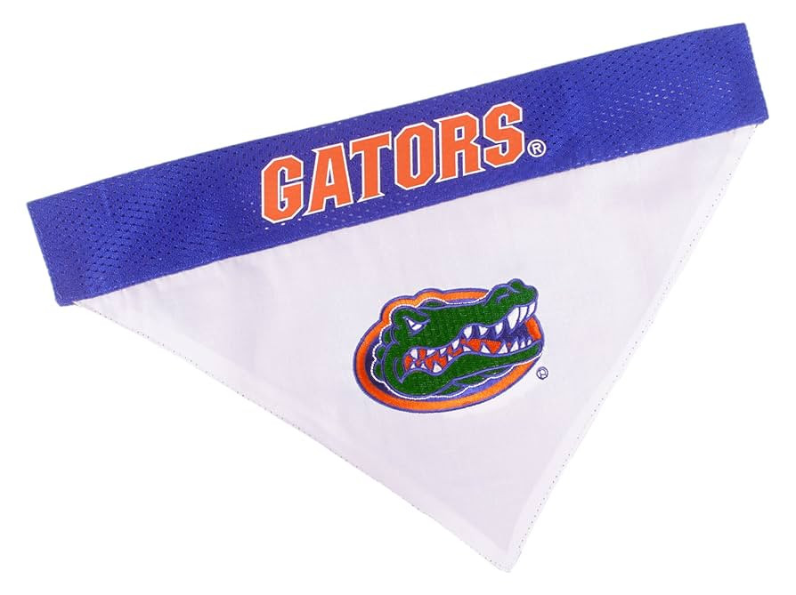 Pets First Collegiate Pet Accessories, Reversible Bandana, Florida Gators, Large/X-Large | Amazon (US)
