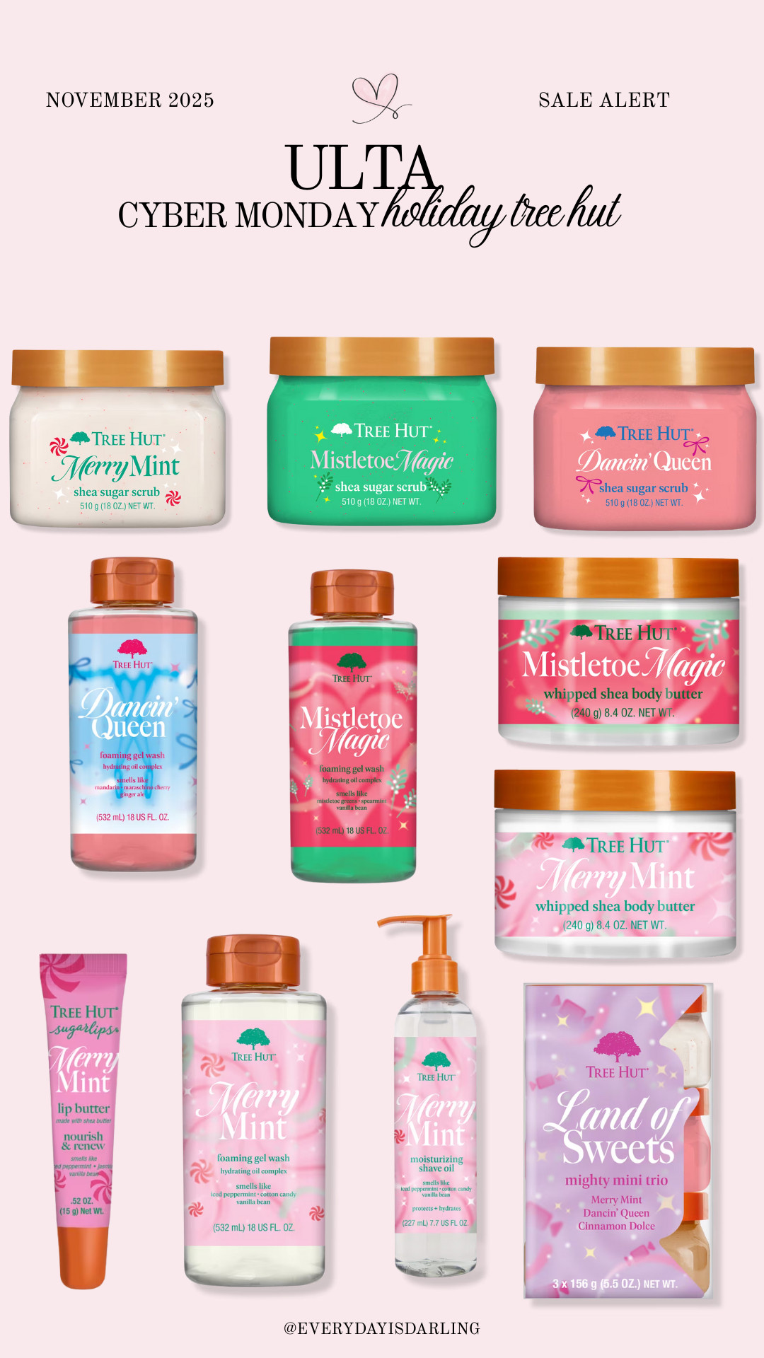 Can't wait to try the new tree hut holiday scents! On sale for cyber monday too!  

 #LTKCyberWeek #LTKHoliday #LTKBeauty