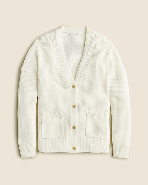 V-neck cotton-blend cardigan sweater | J. Crew US