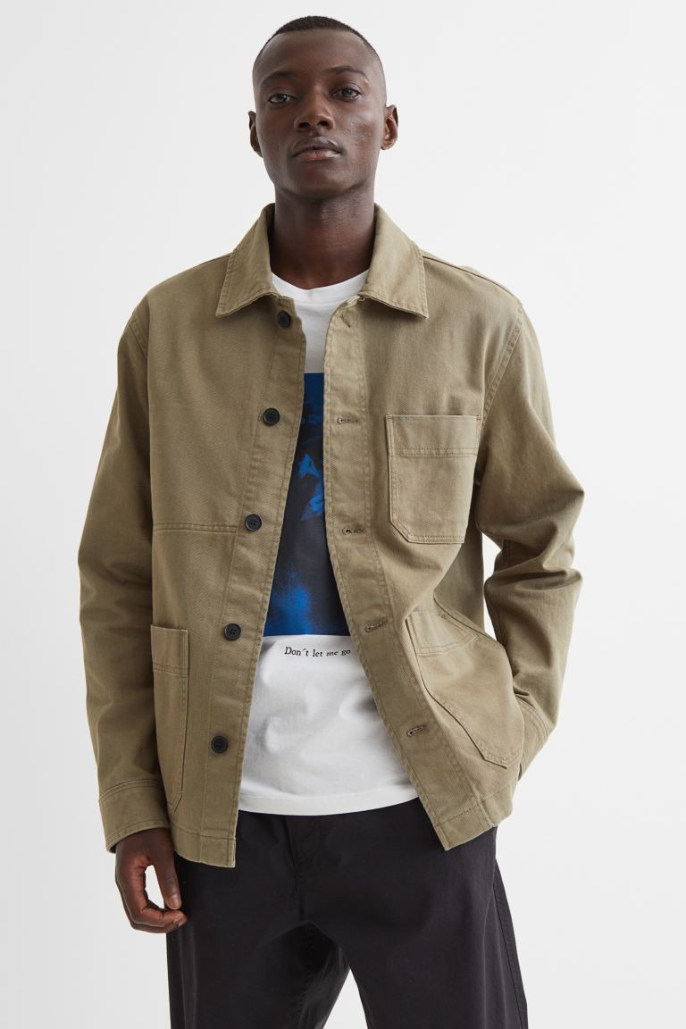 Cotton Twill Trucker Jacket | H&M (US + CA)