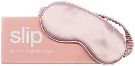 Slip Silk Sleep Mask, Pink (One Size) - 100% Pure Mulberry 22 Momme Silk Eye Mask - Comfortable S... | Amazon (US)