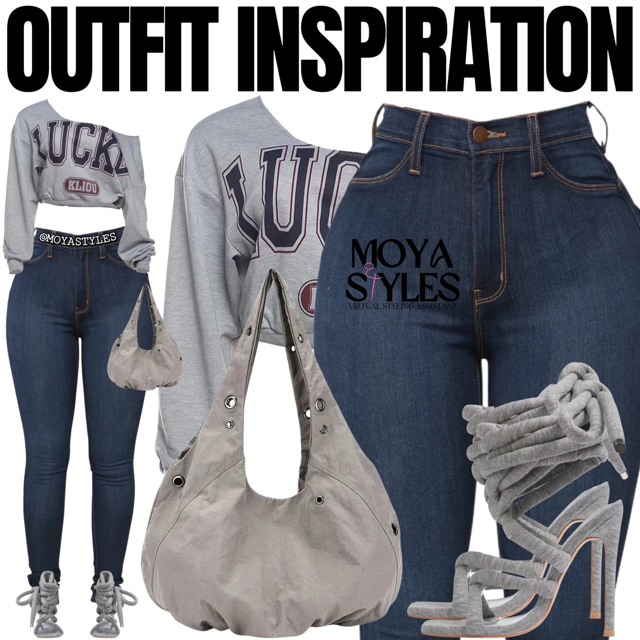 Outfit inspiration 🩶 the jeans are from Fashion Nova 

#LTKootd #LTKFindsUnder100