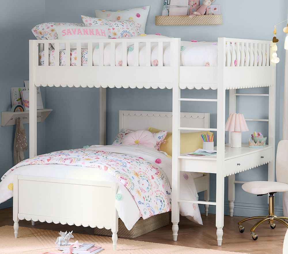 Penny Full Loft & Lower Bed Set | Pottery Barn Kids