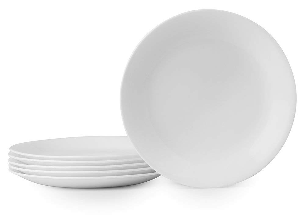 Corelle Vitrelle 6-Piece Salad Plates Set Triple Layer Glass and Chip Resistant, 8-1/2-Inch Light... | Amazon (US)