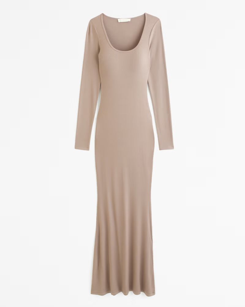 Lounge Long-Sleeve Maxi Dress | Abercrombie & Fitch (US)