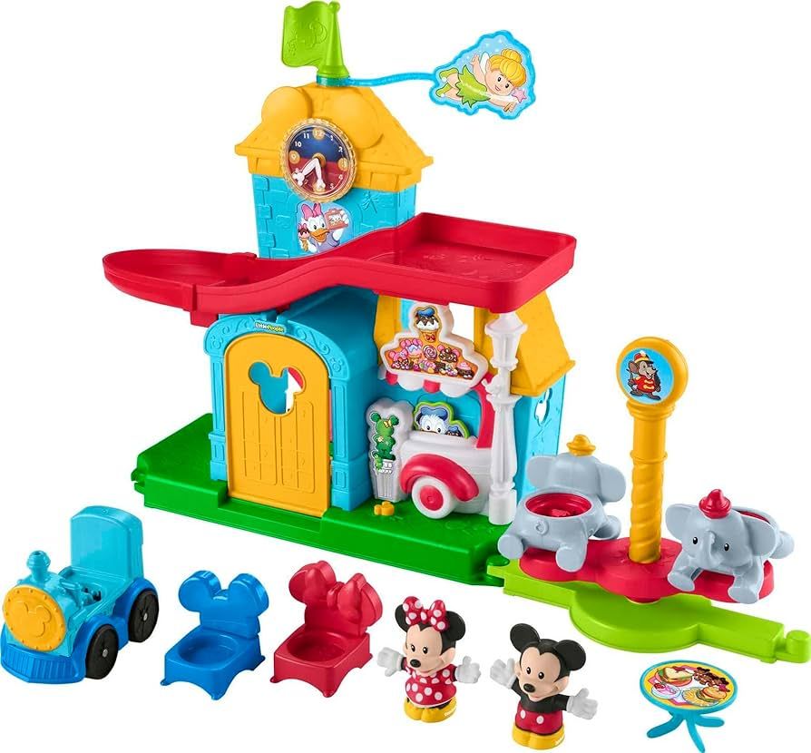 Amazon.com: Fisher-Price Little People Toddler Toy Disney Mickey & Friends Playset with Sounds & ... | Amazon (US)