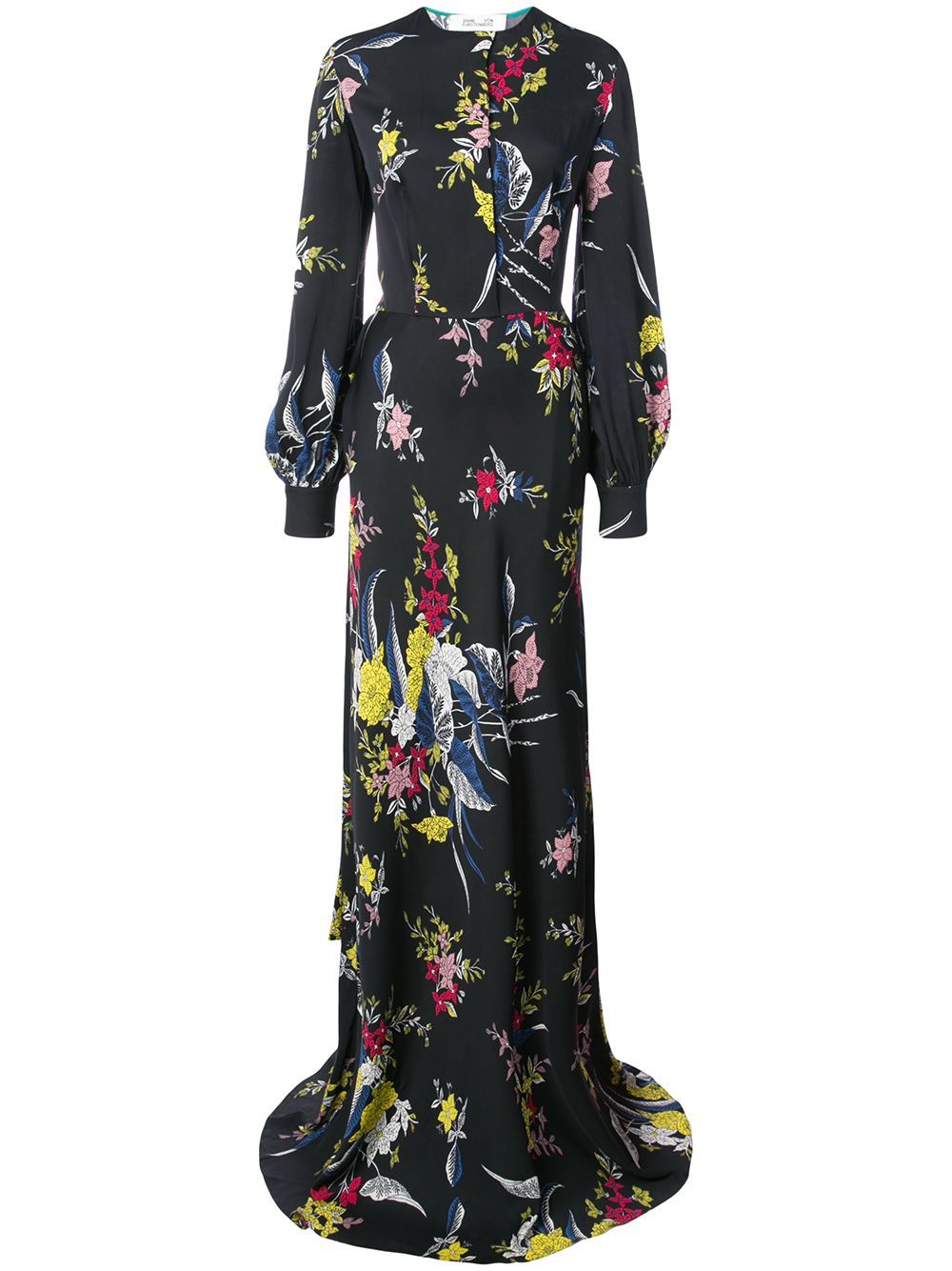 Dvf Diane Von Furstenberg floral evening maxi dress - Black | FarFetch US