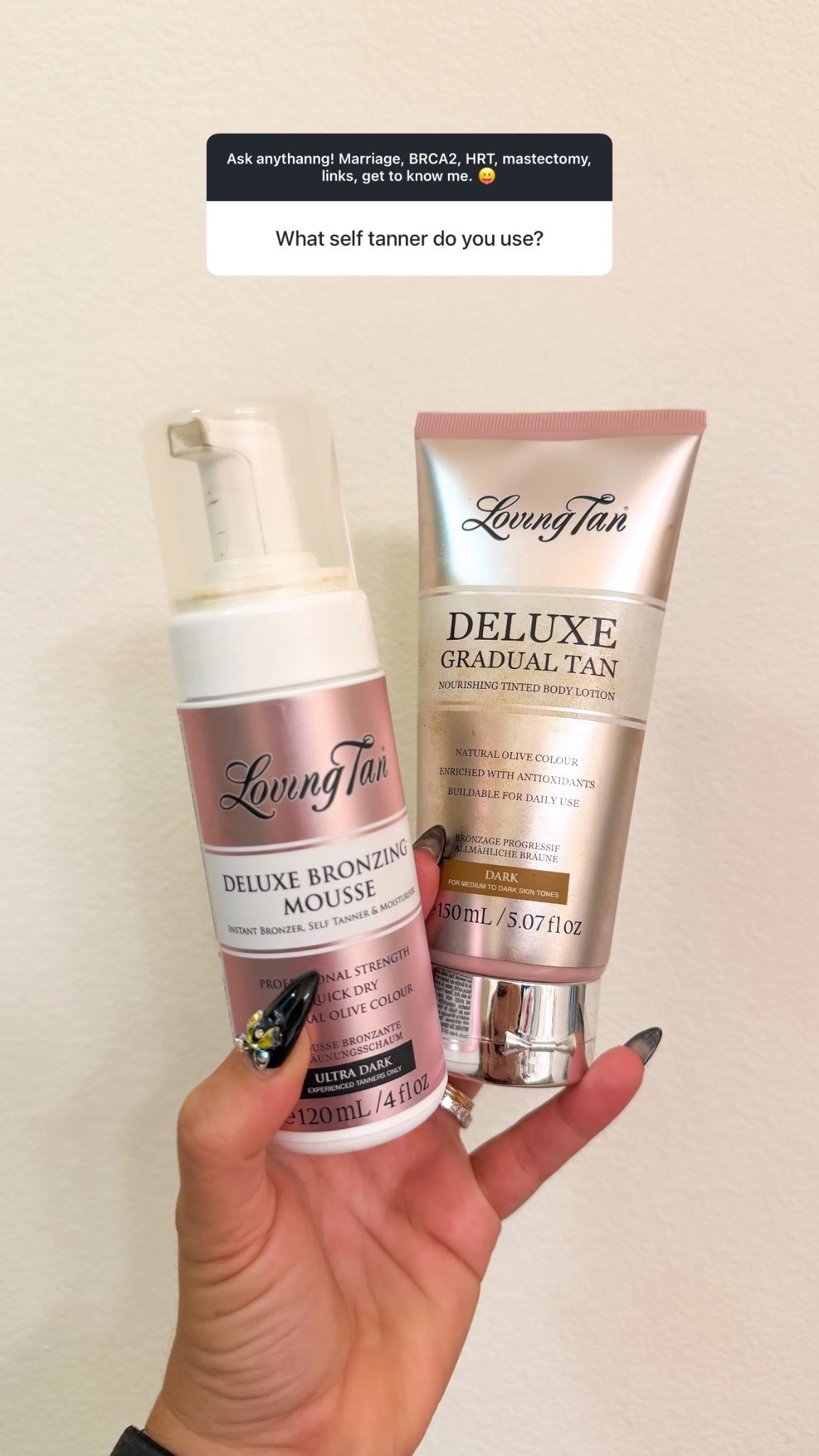 Only the best!! 
I use the ultra dark because it gives the best color and I maintain in between applications with the deluxe gradual tan lotion. 

Keeps my skin glowy, not orange, feeling hydrated and it smells great.

@lovingtan-us 

Self tanner
Loving Tan
Skincare 

#LTKBeauty #LTKselfcare