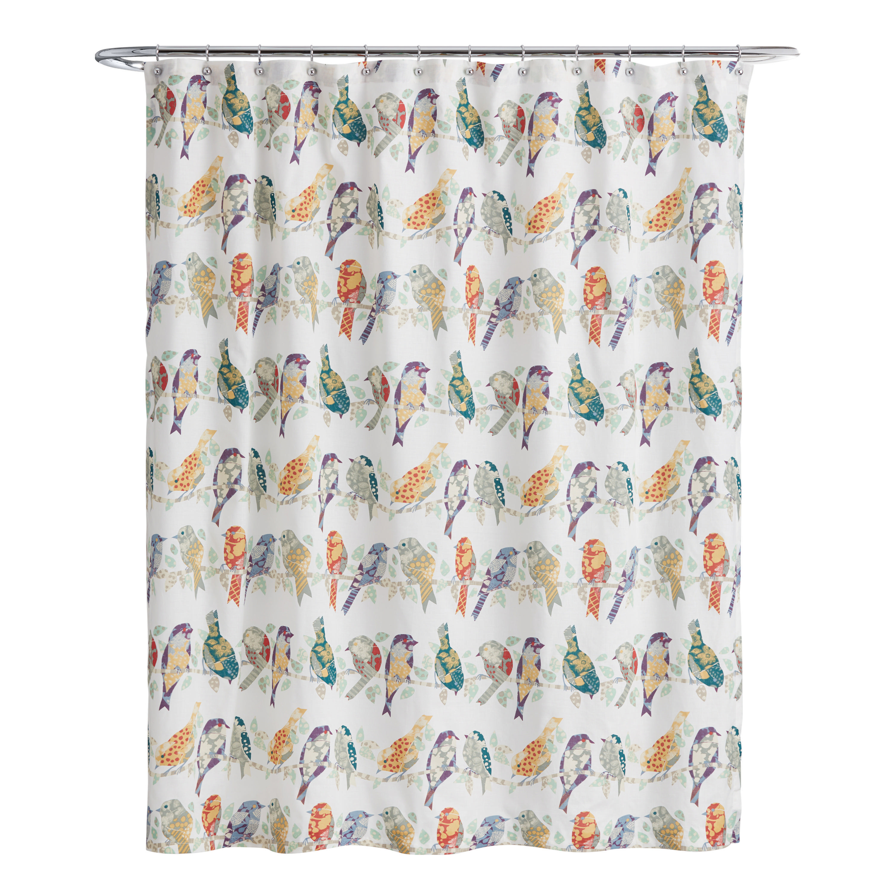 Collingswood Multicolor Bird Print Shower Curtain - World Market | World Market