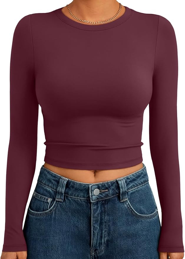 Trendy Queen Crop Tops Slim Fitted Shirts | Amazon (US)