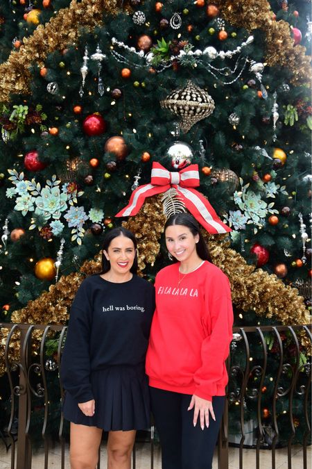 Trip to Orlando wearing my Christmas sweatshirt! Fa La La sweatshirt and Hell was boring sweatshirt! 

#LTKSeasonal #LTKHoliday #LTKfindsunder50