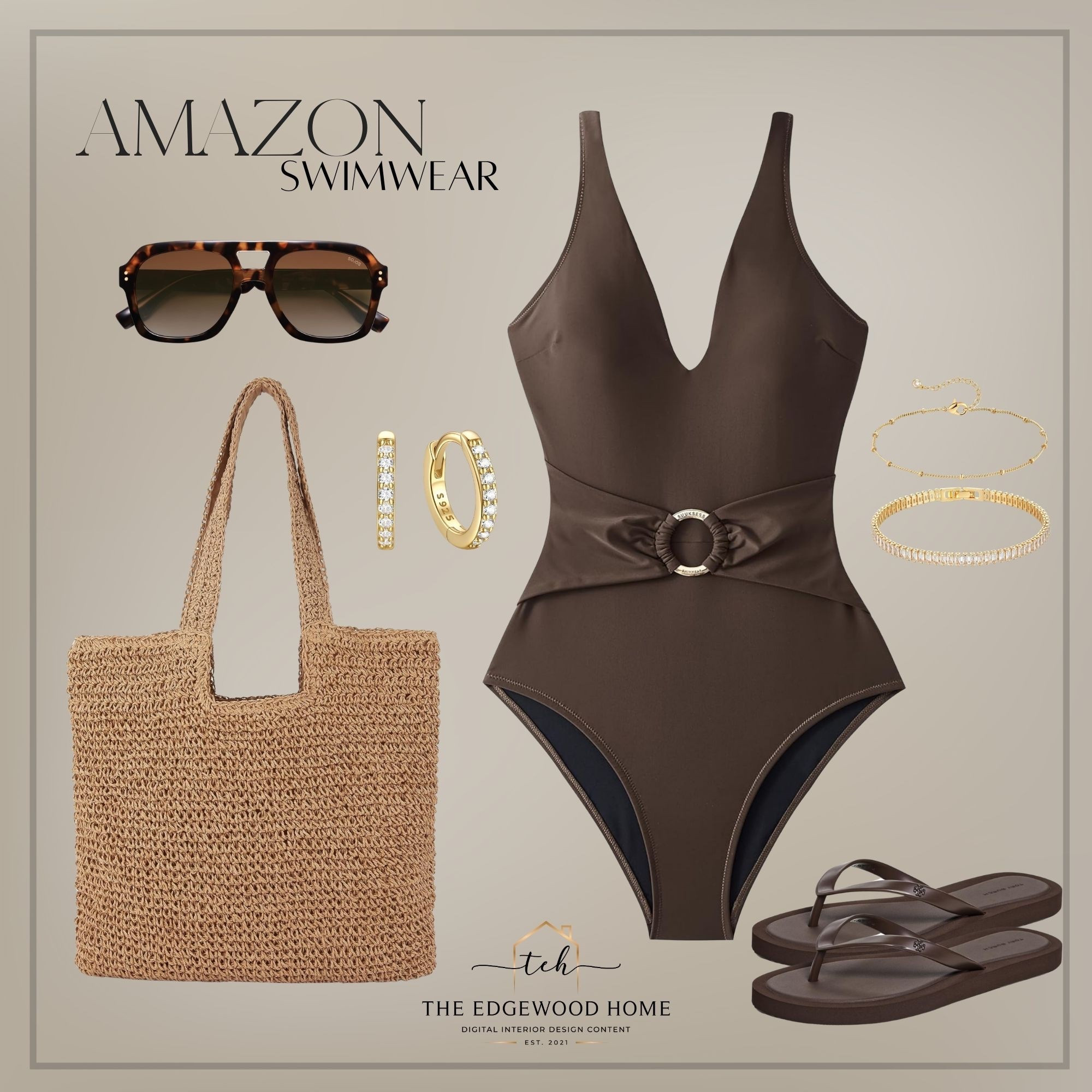 Elevated swimwear for all body types from Amazon