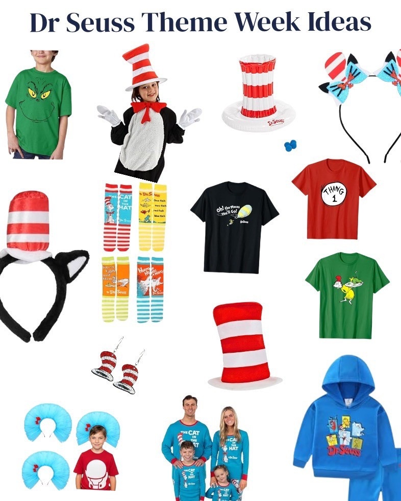 Former teacher here 🙋🏼‍♀️

A friend asked me for Read Across America / Dr. Seuss week ideas for her kids so I put together a few options!

Does your school celebrate it?

read across america week ideas | dr seuss spirit week outfits | cat in the hat shirt | thing 1 costume | grinch school shirt | school theme week ideas

#ReadAcrossAmerica
#SpiritWeekIdeas
#FormerTeacher
#SchoolMomLife
#KidsStyle

#LTKkids #LTKSeasonal #LTKfindsunder50
