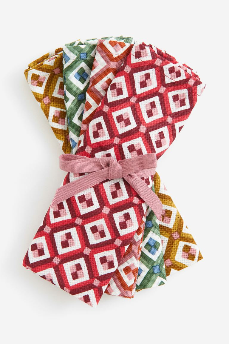 4-pack patterned napkins | H&M (US + CA)