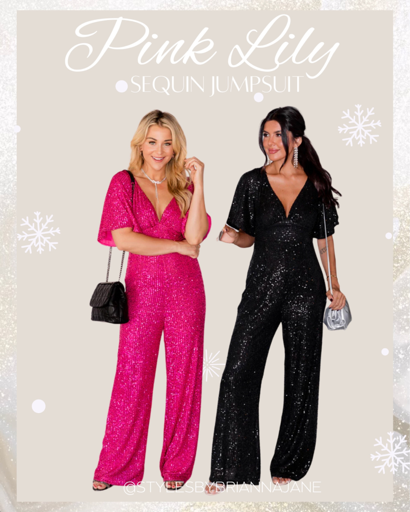 Holiday looks! Sequin flutter sleeve jumpsuit. 
Use code: November20 

#LTKHoliday #LTKHolidaySale #LTKSeasonal
