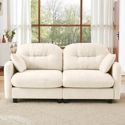 74" Chenille Cloud Sofa | Wayfair North America