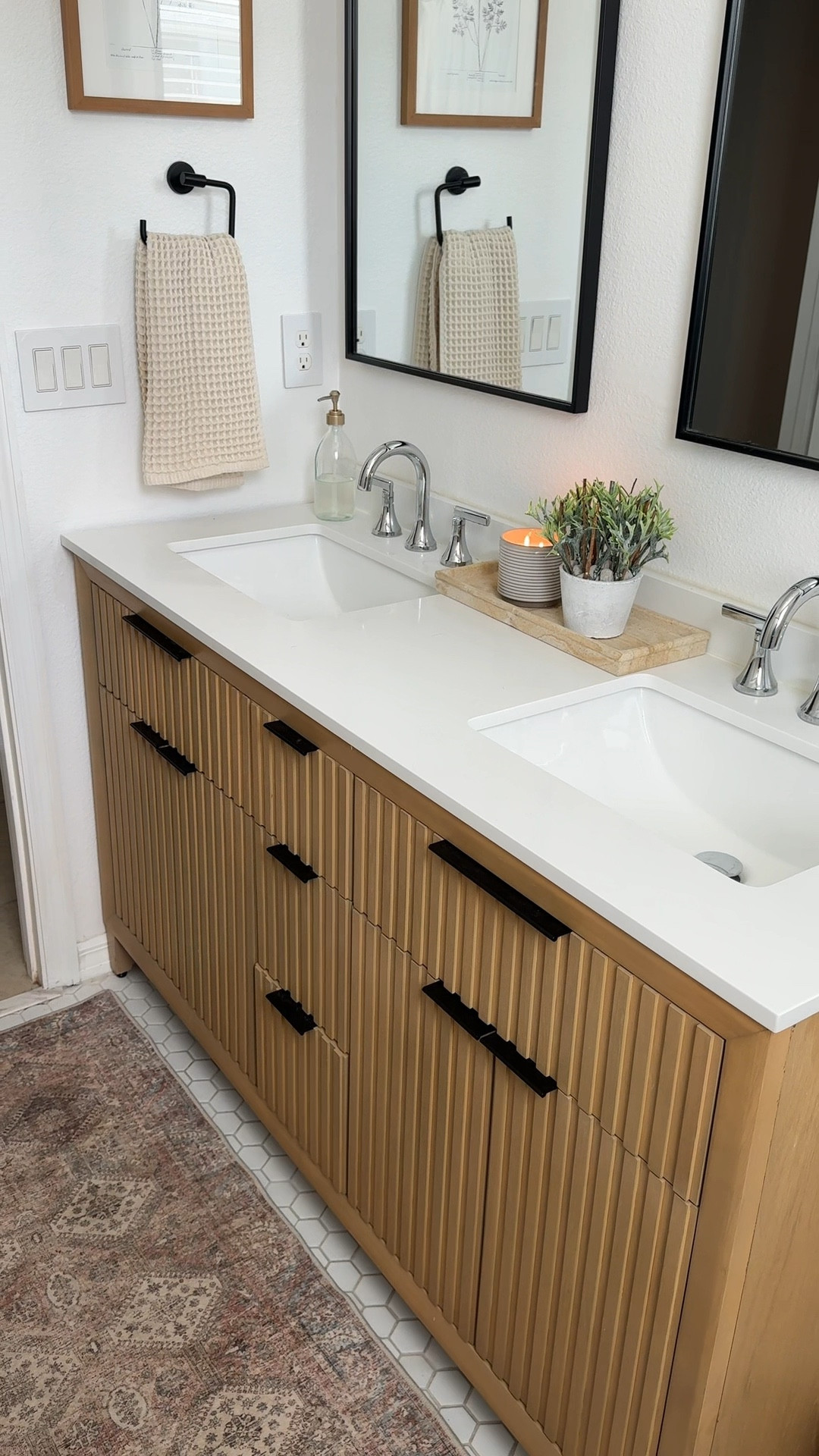 Vanity bathroom refresh! I love how this modern organic vanity looks!

#LTKHome #LTKSaleAlert #LTKSpringSale