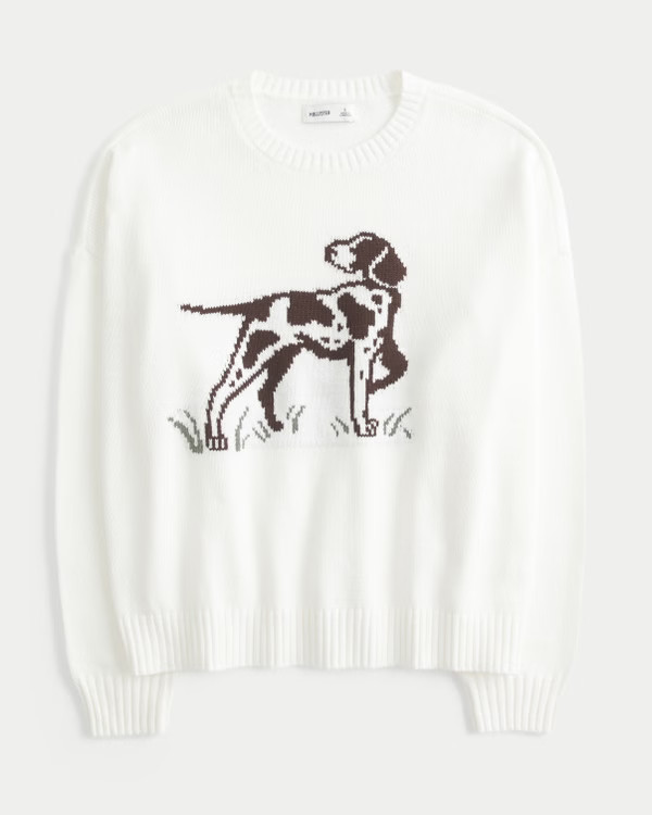 Easy Dog Graphic Crew Sweater | Hollister (US)