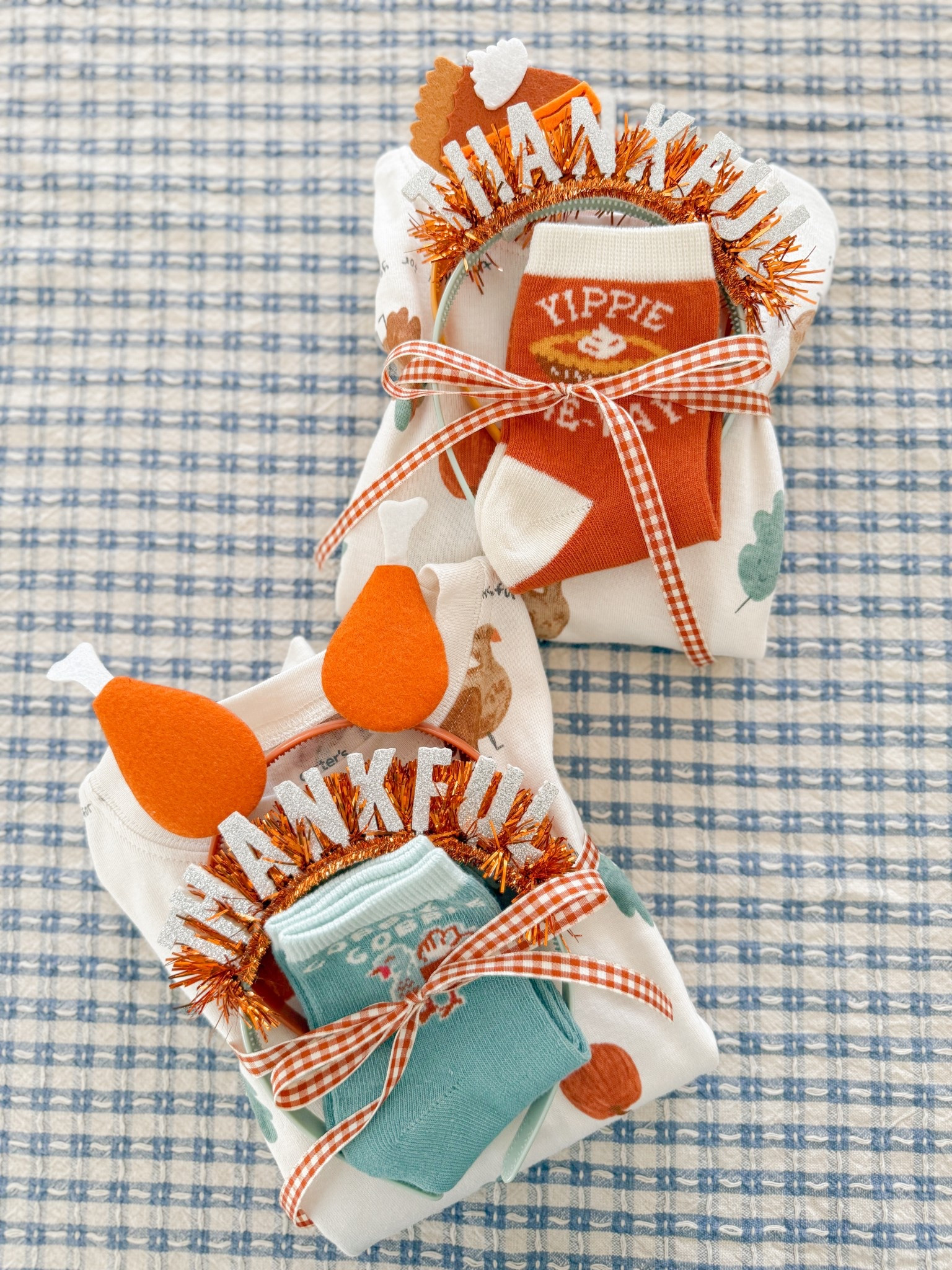 Thanksgiving pajama stack 🦃🍗🥧