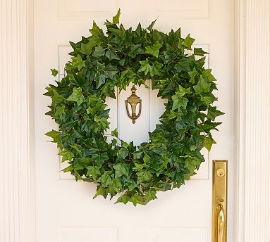 Faux Micro Ivy Leaf Wreath | Pottery Barn (US)