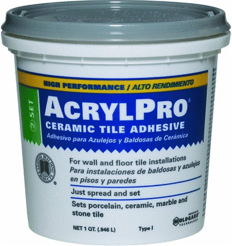 Custom Building Products ARL4000QT 1 Quart AcrylPro Ceramic Tile Mastic, White | Amazon (US)