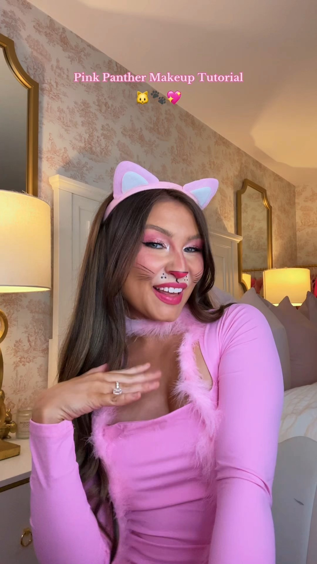 Last minute pink panther makeup tutorial 💞🫶🏼

#LTKHalloween #LTKBeauty