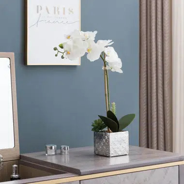 Orchid Floral Centerpiece in Pot | Wayfair North America