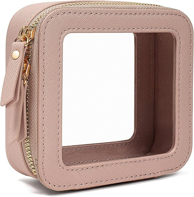 KOTORA Clear Makeup Bags TSA Approved Toiletry Bag Small Cute,Clear Toiletry Bags for Carry-on Tr... | Amazon (US)