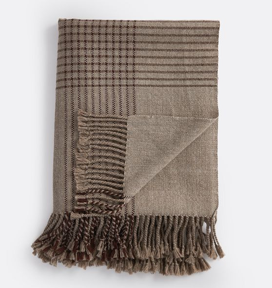 Handwoven Wool Plaid Throw | Rejuvenation