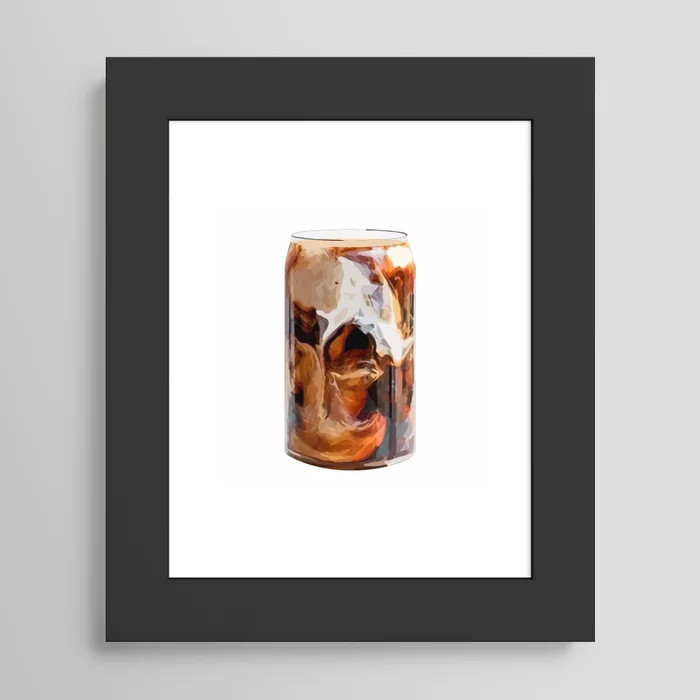 Iced Coffee Framed Art Print by Kasi Casillas | Society6 | Society6