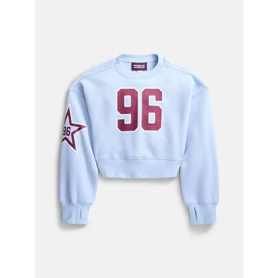 Weekend Academy Girls Graphic Print Fleece Sweatshirt, Sizes 4-18 | Walmart (US)