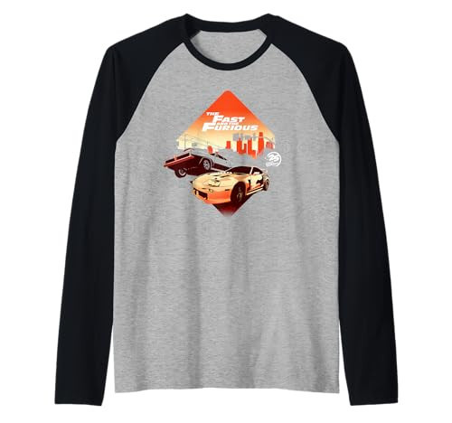 Fast & Furious 25th Anniversary Skyline Raglan Baseball Tee | Amazon (US)