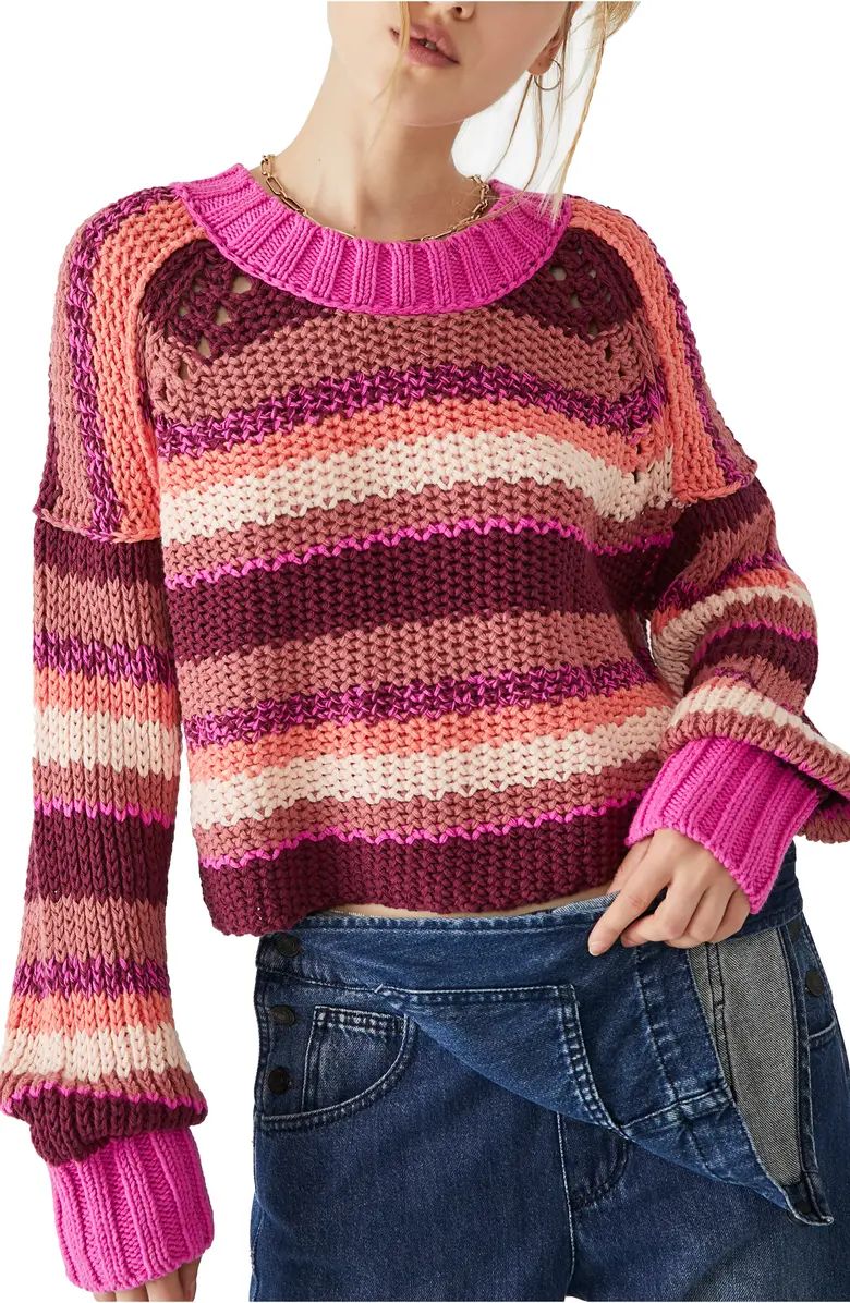 Devon Stripe Crop Sweater | Nordstrom