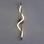 Snake-Shape LED Sconces Modern Linear Wall Sconce Minimalist S-Shape Bedside Wall Lamp in Black/G... | Amazon (US)