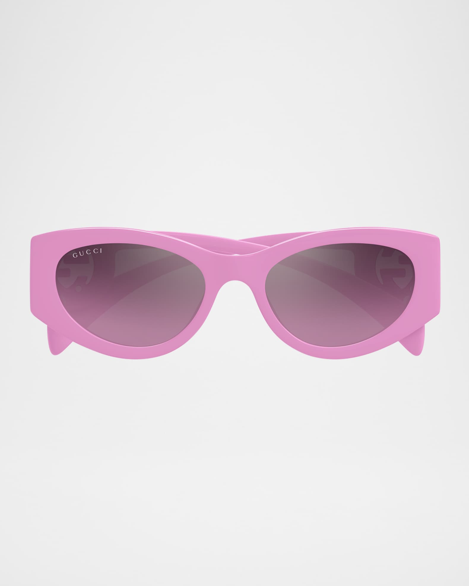 Interlocking G Cat-Eye Plastic Sunglasses | Neiman Marcus