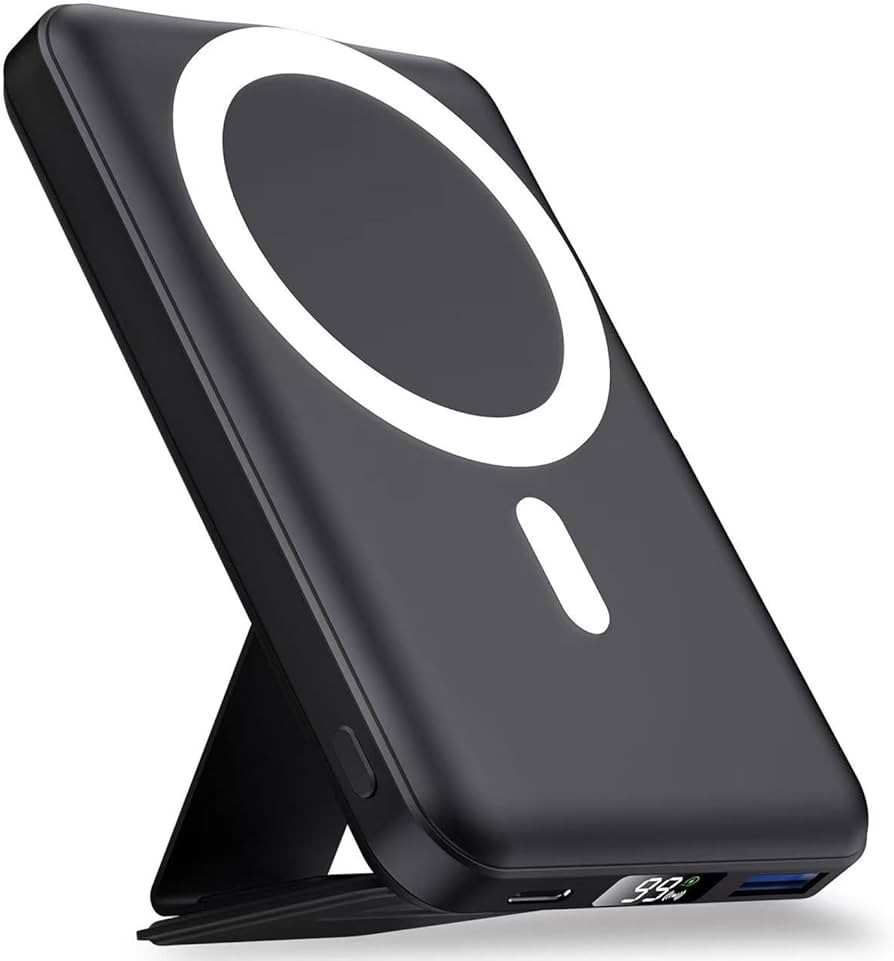 Bateria Externa iPhone,YAGOPAL Batería Externa Inalámbrica Magnética Plegable de 10000mAh,con ... | Amazon (ES)