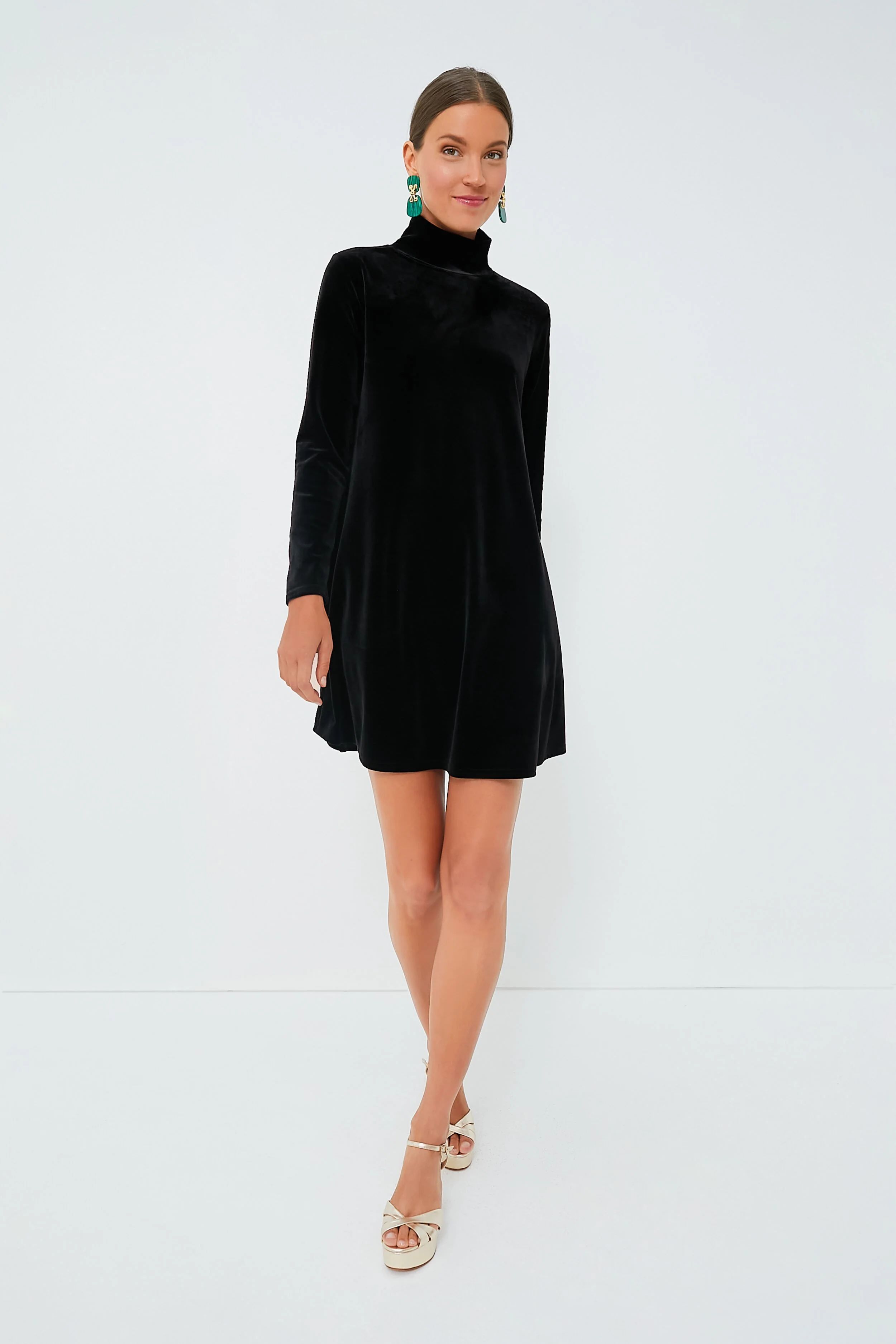 Black Velvet Mottershead Dress | Tuckernuck (US)