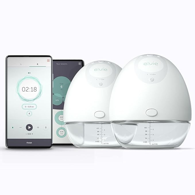 Elvie Breast Pump - Double, Wearable Breast Pump with App - The Smallest, Quietest Electric Breas... | Amazon (US)