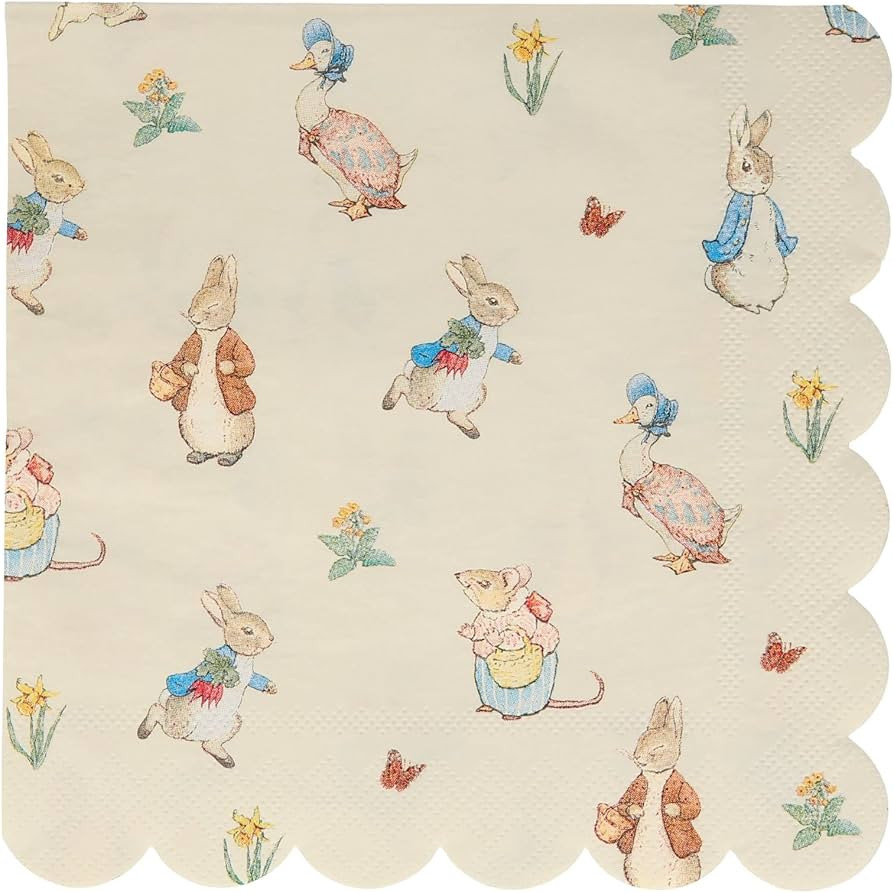Meri Meri Peter Rabbit™ & Friends Large Napkins | Amazon (US)