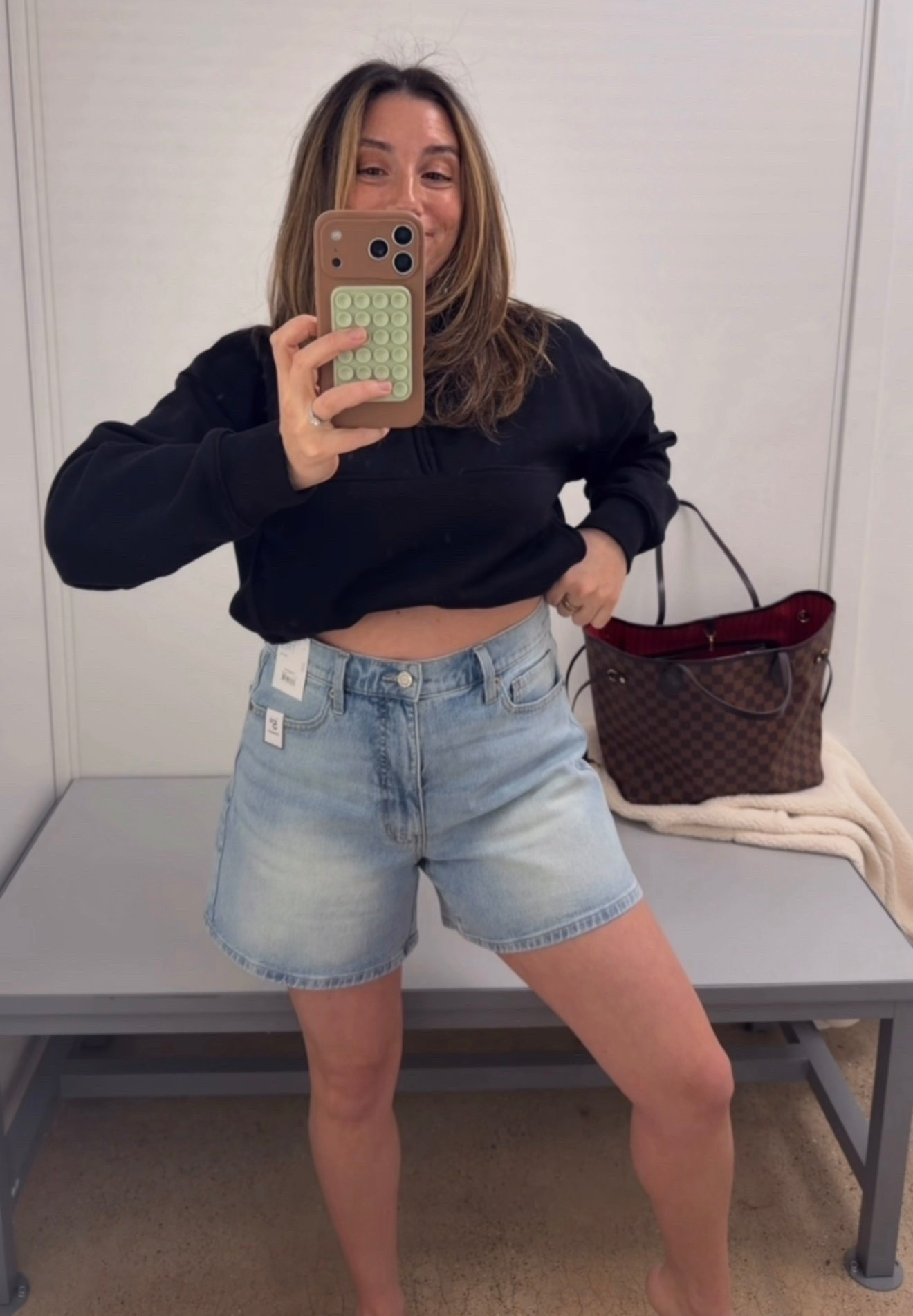 Walmart jean shorts 

#LTKmomlife #LTKSeasonal #LTKPetite