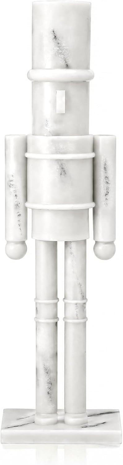 Novabright 15 Inch Marble Christmas Nutcracker Figure Statue Decor | Amazon (US)