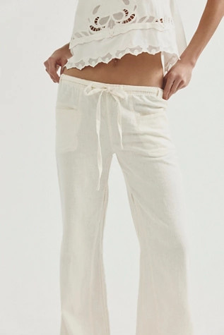 Break The Ice Linen Slouch Flare Pants | Free People (Global - UK&FR Excluded)
