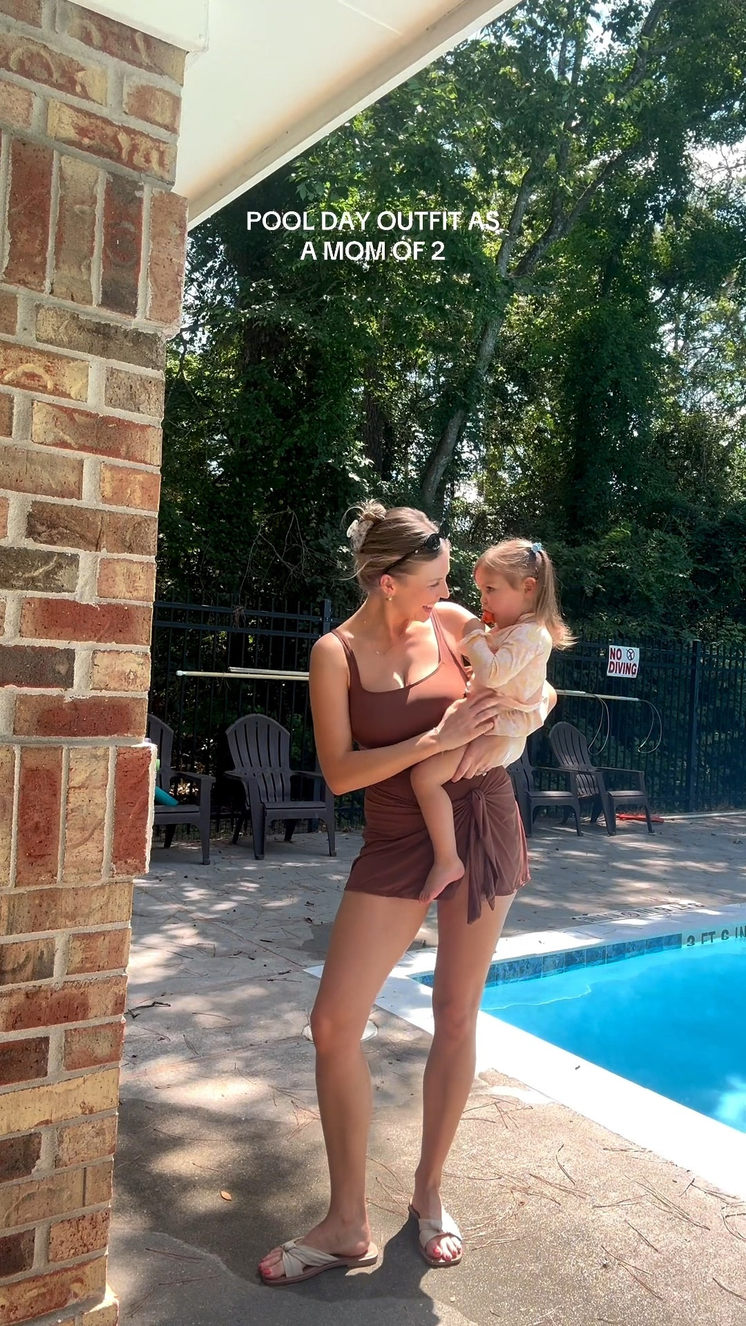 Pool day outfit! Love this swim dress for postpartum! Wearing a M. 

#LTKBaby #LTKSwim #LTKShoeCrush