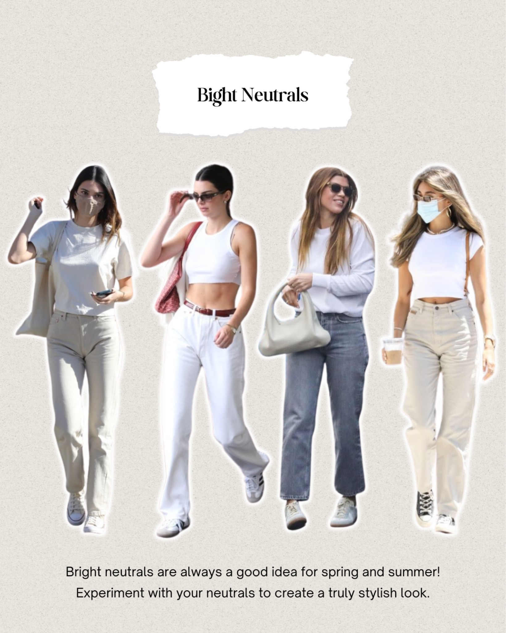 Bright neutrals are always a good idea for spring and summer! Experiment with your neutrals to create a truly stylish look.

#LTKstyletip #LTKworkwear