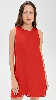 Madewell Women's Bonnie Linen Shift, Ivory, L at Amazon Women\u2019s Clothing store | Amazon (US)