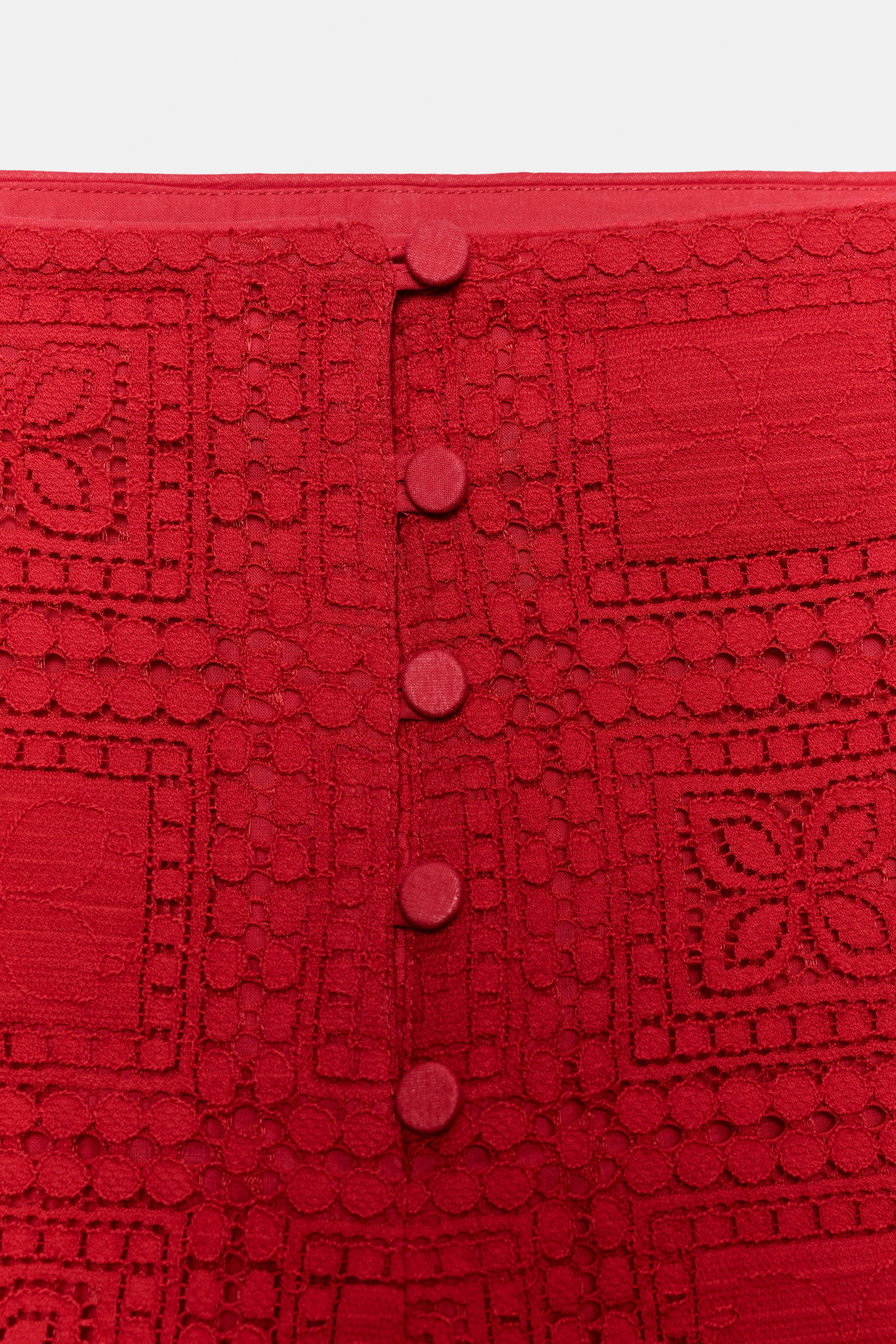 GUIPURE LACE SHORTS | Zara US