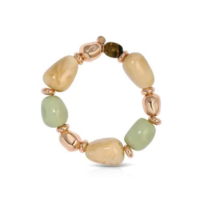 Ettika Serene Stone Stretch Bracelet in Beige at Nordstrom | Nordstrom