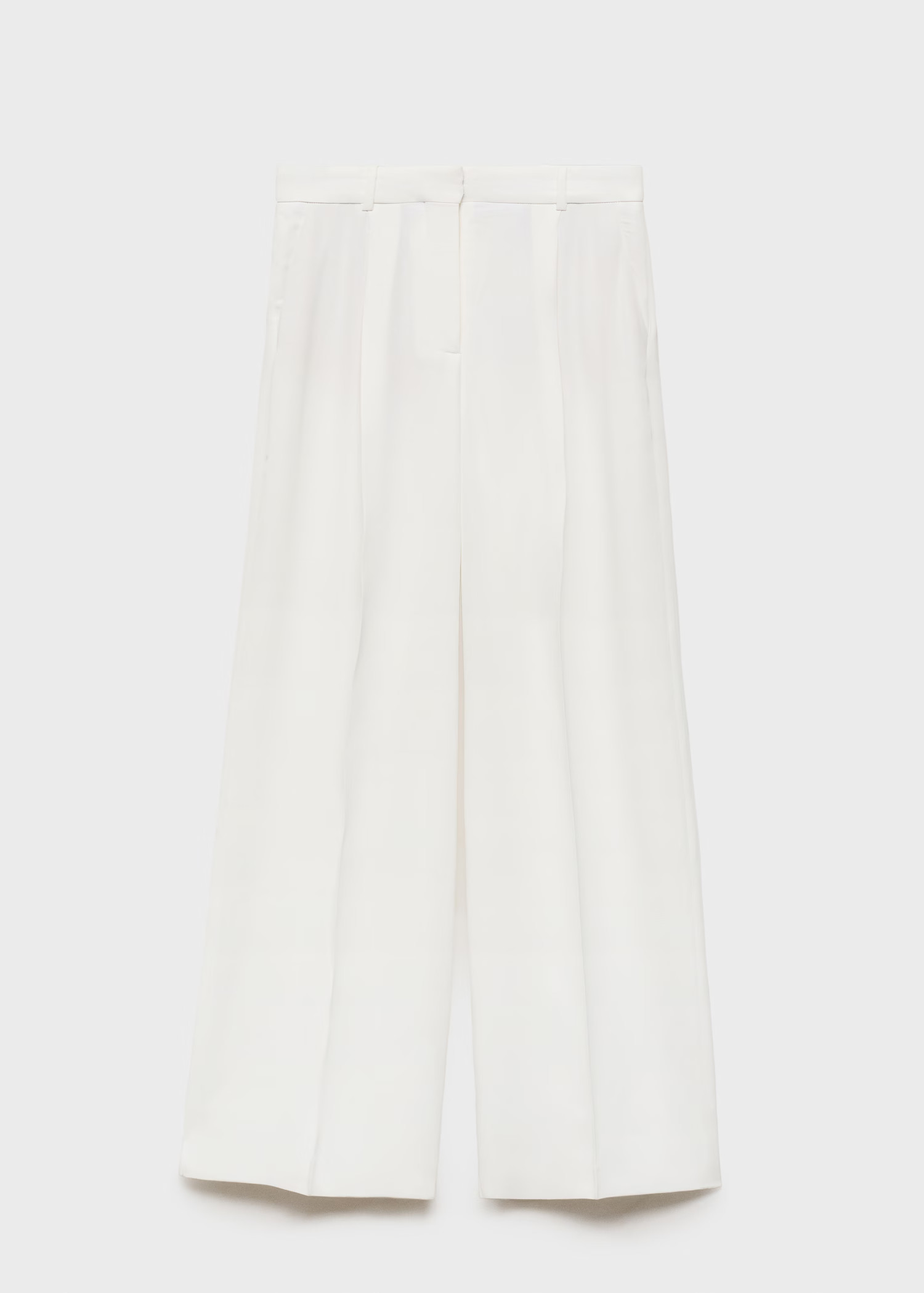 Pleated wideleg suit trousers - Women | MANGO United Kingdom | MANGO (UK)