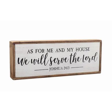 As for Me and My House We Will Serve The Lord Wood Rustic Wall Sign Plaque|Farmhouse Home Decor|Chri | Walmart (US)