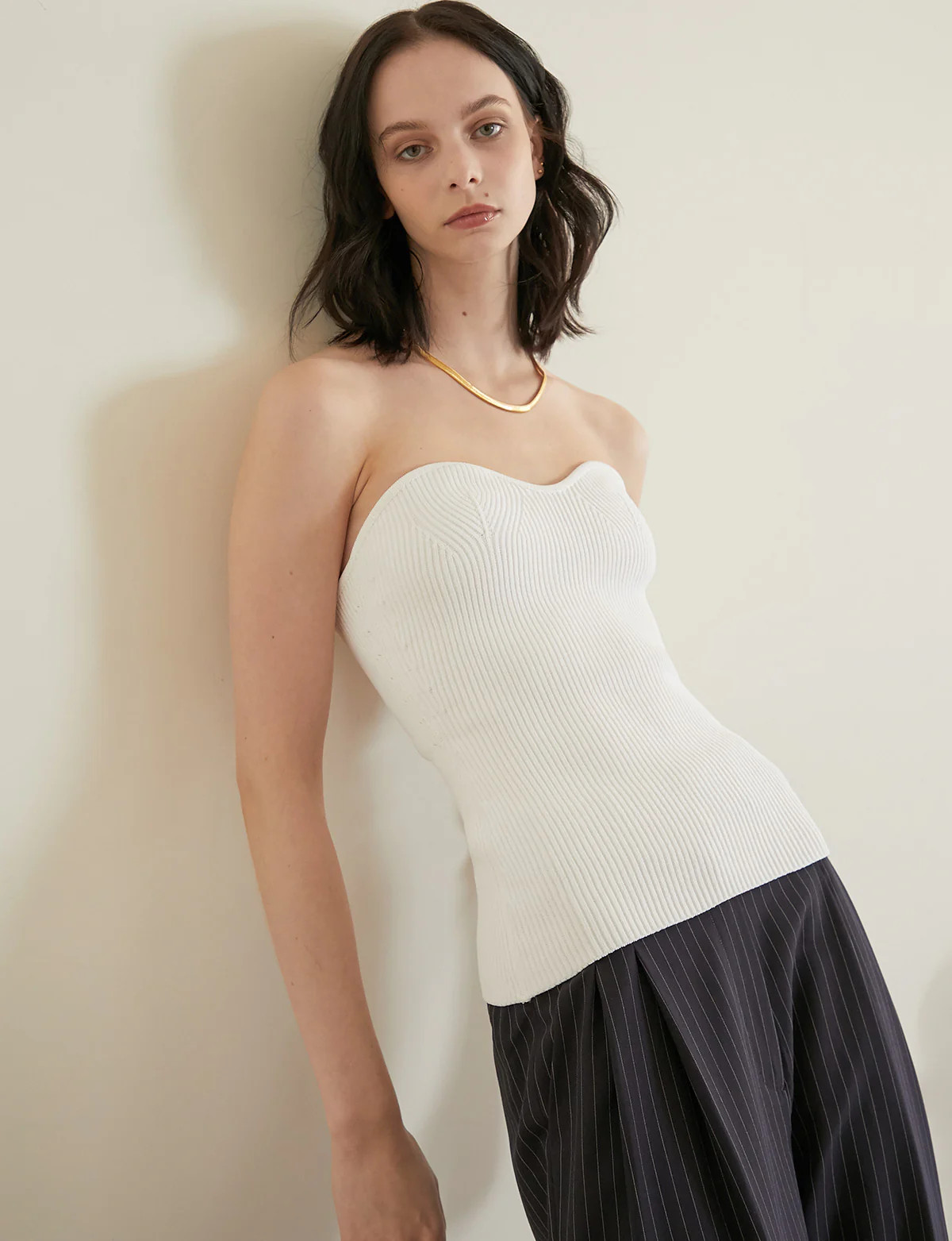 Cass Bustier Knit Top-BESTSELLER | Pixie Market